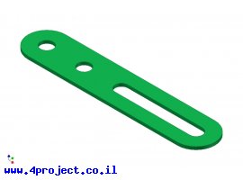 תמונה של מוצר פס מחורר - 2 חורים + חור של 33.9 מ"מ