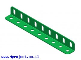 תמונה של מוצר קורת זווית "ר" באורך 9 חורים