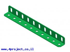 תמונה של מוצר קורת זווית "ר" באורך 10 חורים