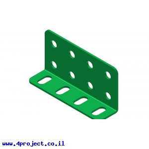 קורת זווית "L" באורך 4 חורים