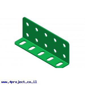 קורת זווית "L" באורך 5 חורים