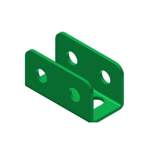 קורת זווית "U" באורך 2 חורים