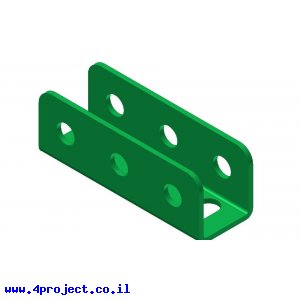 קורת זווית "U" באורך 3 חורים