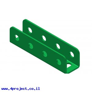 קורת זווית "U" באורך 4 חורים