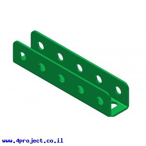 קורת זווית "U" באורך 5 חורים