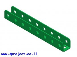 תמונה של מוצר קורת זווית "U" באורך 8 חורים