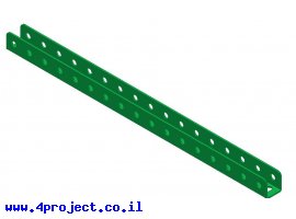תמונה של מוצר קורת זווית "U" באורך 17 חורים
