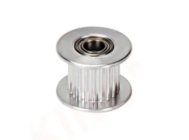 תמונה של מוצר גלגלת רצועת תזמון GT2 6mm עם מיסבים לציר 4 מ"מ - 20 שיניים