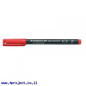 טוש לא מחיק STAEDTLER Lumocolor (F) 318-2 - אדום