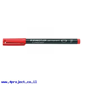 טוש לא מחיק STAEDTLER Lumocolor (F) 318-2 - אדום