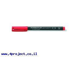 תמונה של מוצר טוש לא מחיק STAEDTLER Lumocolor (M) 317-2 - אדום