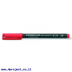 טוש לא מחיק STAEDTLER Lumocolor (M) 317-2 - אדום