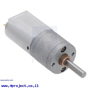 מנוע 20Dx46L-CB מהירות 57rpm @ 6V