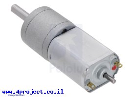 תמונה של מוצר מנוע עם ציר אחורי 20Dx43L-CB מהירות 180rpm @ 6V