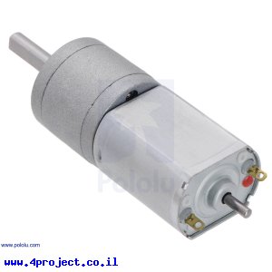 מנוע עם ציר אחורי 20Dx44L-CB מהירות 140rpm @ 6V