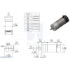 מנוע LP 25Dx67L מהירות 110rpm @ 12V עם מקודד