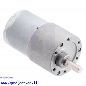 מנוע 37Dx57L מהירות 67rpm @ 12V