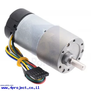 מנוע 37Dx73L מהירות 67rpm @ 12V עם מקודד