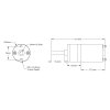 מנוע 20Dx43L מהירות 410rpm @ 12V