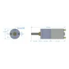 מנוע 20Dx48L מהירות 26rpm @ 12V