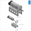 מנוע 37Dx99L מהירות 210rpm @ 12V עם מקודד - Modern Robotics/MATRIX