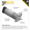 מנוע 37Dx99L מהירות 210rpm @ 12V עם מקודד - Modern Robotics/MATRIX