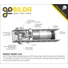 מנוע 37Dx99L מהירות 210rpm @ 12V עם מקודד - Modern Robotics/MATRIX