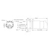 מנוע 37Dx99L מהירות 210rpm @ 12V עם מקודד - Modern Robotics/MATRIX