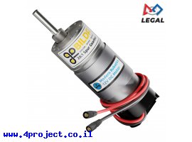 תמונה של מוצר מנוע 37Dx99L מהירות 210rpm @ 12V עם מקודד - Modern Robotics/MATRIX