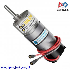 מנוע 37Dx99L מהירות 210rpm @ 12V עם מקודד - Modern Robotics/MATRIX