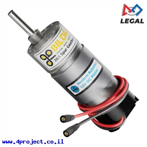 מנוע 37Dx99L מהירות 210rpm @ 12V עם מקודד - Modern Robotics/MATRIX