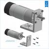 מנוע 37Dx102L מהירות 105rpm @ 12V עם מקודד - Modern Robotics/MATRIX