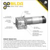 מנוע 37Dx102L מהירות 105rpm @ 12V עם מקודד - Modern Robotics/MATRIX