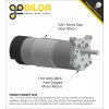מנוע 37Dx102L מהירות 105rpm @ 12V עם מקודד - Modern Robotics/MATRIX