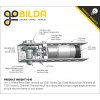 מנוע 37Dx102L מהירות 105rpm @ 12V עם מקודד - Modern Robotics/MATRIX