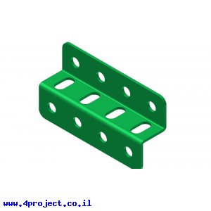 קורת זווית "Z" באורך 4 חורים