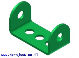 תמונה של מוצר פס מחורר מקופל 1x2x1 + חור אמצעי