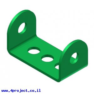פס מחורר מקופל 1x2x1 + חור אמצעי