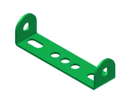 תמונה של מוצר פס מחורר מקופל 1x4x1 + חור אמצעי