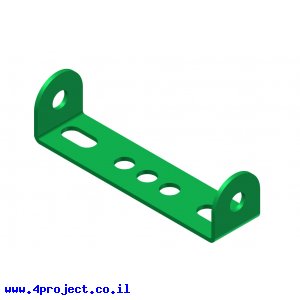 פס מחורר מקופל 1x4x1 + חור אמצעי