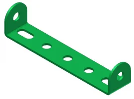 תמונה של מוצר פס מחורר מקופל 1x5x1