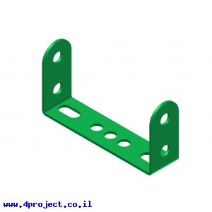 פס מחורר מקופל 2x4x2 + חור אמצעי