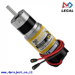 מנוע 32Dx109L מהירות 1150rpm @ 12V עם מקודד - סדרה 5202 - ציר D