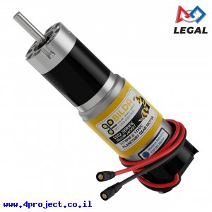מנוע 32Dx124L מהירות 117rpm @ 12V עם מקודד - סדרה 5202 - ציר D
