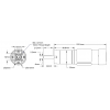 מנוע 32Dx124L מהירות 60rpm @ 12V עם מקודד - סדרה 5202 - ציר D