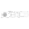 מנוע 32Dx124L מהירות 43rpm @ 12V עם מקודד - סדרה 5202 - ציר D