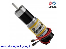 תמונה של מוצר מנוע 32Dx124L מהירות 43rpm @ 12V עם מקודד - סדרה 5202 - ציר D