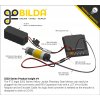 מנוע 32Dx124L מהירות 43rpm @ 12V עם מקודד - סדרה 5202 - ציר D