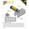 מנוע 32Dx124L מהירות 43rpm @ 12V עם מקודד - סדרה 5202 - ציר D