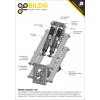 מנוע 32Dx124L מהירות 43rpm @ 12V עם מקודד - סדרה 5202 - ציר D